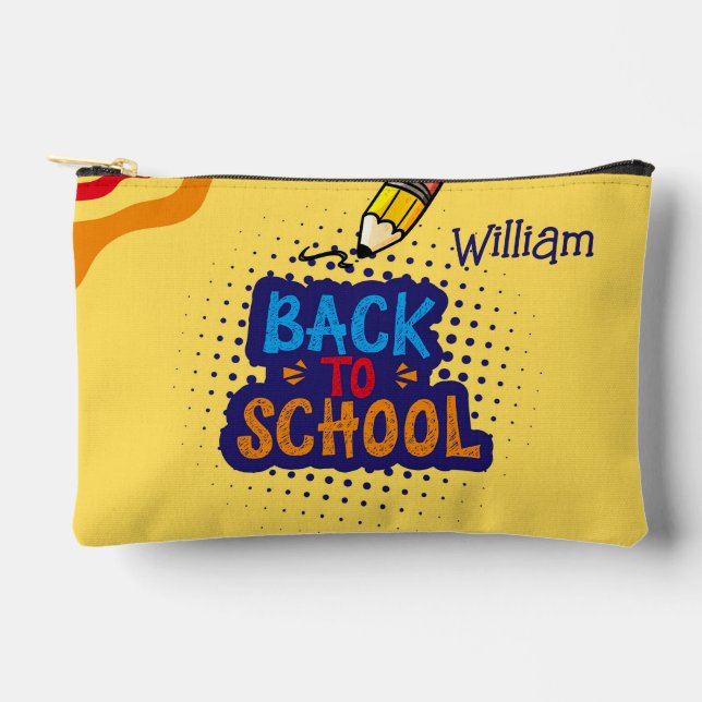 Sac "Retour à l'école" personnalisé avec des gribo (Recto)