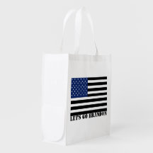 Allons Brandon usa vote drapeau bleu