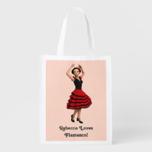 Danseuse de flamenco mignonne (personnalisée)