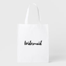 Sac réutilisable de partie nuptiale de demoiselle