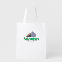 Explore The Adventure Reusable Grocery Bag