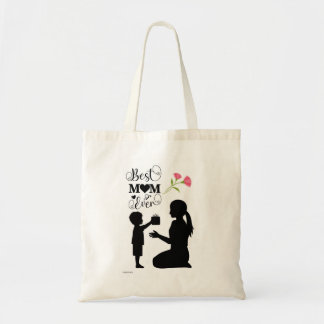 Sac réutilisable pour la fête des mères rose noir
