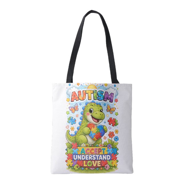 Sac réutilisable pour les courses d'Acceptation de (Autism Acceptance Shopping reusable tote bag)