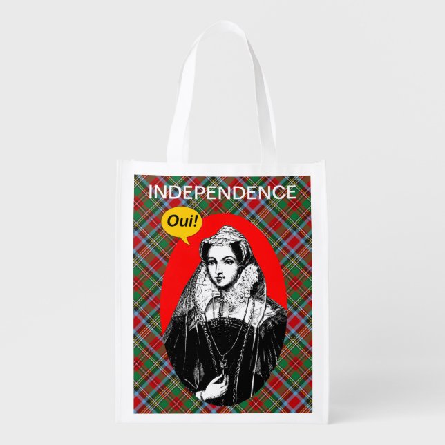 Sac Réutilisable Reine de Mary de sac d'épicerie écossais de (Devant)