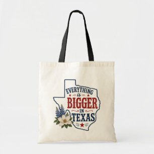 Sac Réutilisable Tout est Plus Grand au Texas 