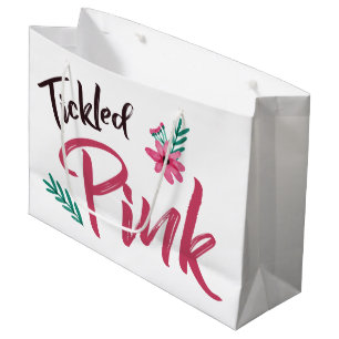 Sac rose chatouillé de cadeau de baby shower