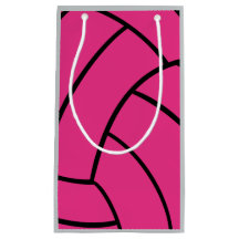 Sac rose de cadeau de volleyball