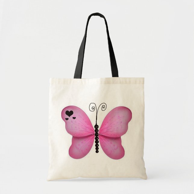 Sac rose de papillon (Devant)