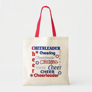 Sac rouge, blanc, et bleu de pom-pom girl