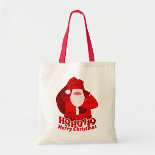 Sac rouge de Joyeux Noël de Père Noël de Noël