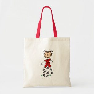 Sac rouge du football de filles