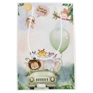 Sac Safari Zoo Anniversaire Moyen Sac Cadeau