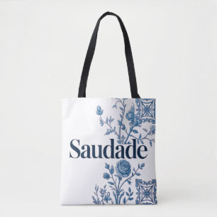 Sac Saudade Portugais – Floral Azulejo Bleu