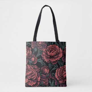 Sac Shopping Carnation Académie Sombre