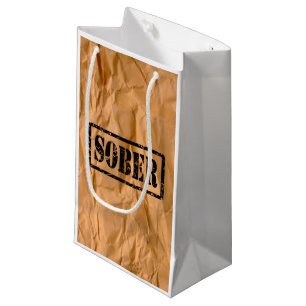 Sac sobre de cadeau de sobriété de récupératio