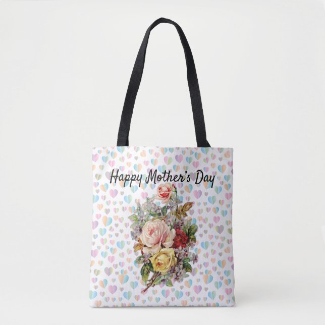 Sac Tendance Fleuriste Élégant pour la Fête des Mè (Devant)