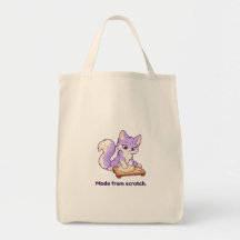 Sac Tote 'Baking Lila fait maison'