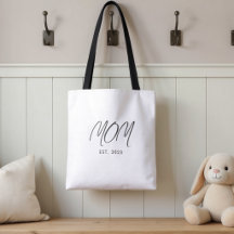 Sac Tote Cadeau Pour Maman 'Maman Établie'