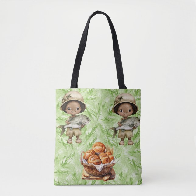 Sac Tote Épaule Large Amazing Loaves and Fishes (Devant)