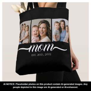 Sac Tote Photo Noir 3 Mom Established
