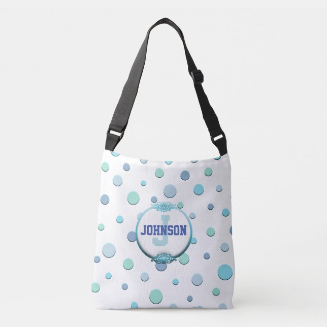 Sac Tout-En-Dessus Monogrammé À Pointe Polka (Devant)