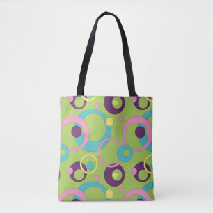 Sac tout-imprimé Cercles Vert Funky