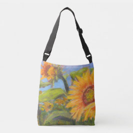 Sac transversal tournesol avec logo noir
