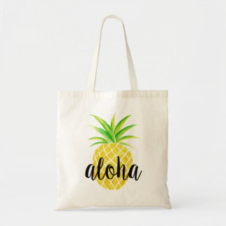 Sac tropical d'aquarelle d'ananas Aloha