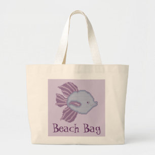 Sac tropical pourpre et violet de plage de