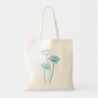Sac turquoise de persil de vaches à fleurs moderne