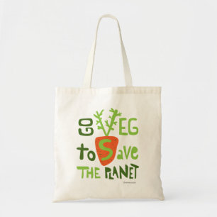 Sac végétarien végétalien de lettrage de
