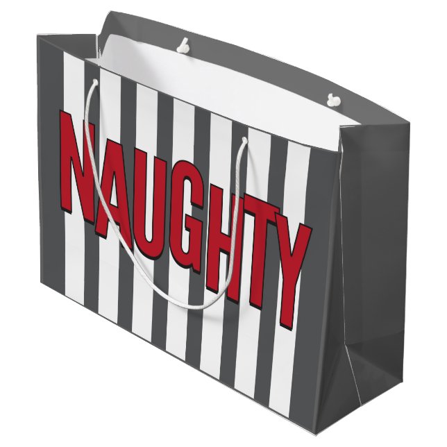 Sac vilain ou Nice de cadeau de Noël (Dos Angle)