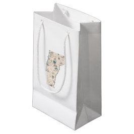 Sac vintage de cadeau de carte d'image du Vermont