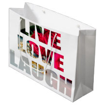 Sac vivant de cadeau de rire d'amour