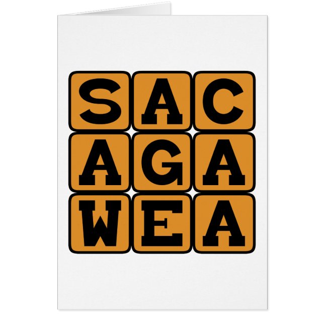 Sacagawea, amérindienne (Devant)