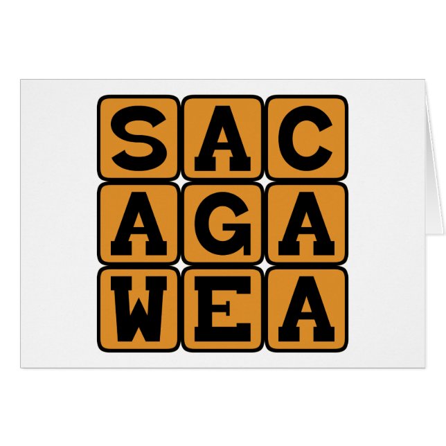 Sacagawea, amérindienne (Devant horizontal)