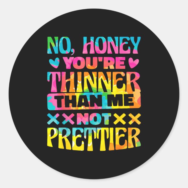 Sacastic Sayings &amp; Funny Sarcasm Quotes No Hon Runder Aufkleber (Vorderseite)