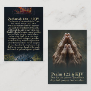 Sacharja 12:1-10 und Psalm 122:6 Lutherbibel Karte