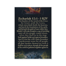 Sacharja 12:1-10 und Psalm 122:6 Lutherbibel Karte