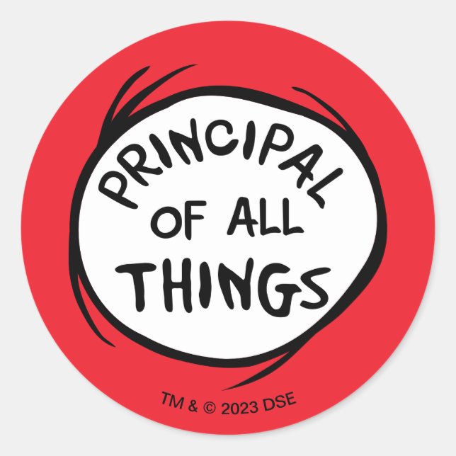 Sache eins zwei - das Prinzip aller Dinge Runder Aufkleber (Vorderseite)