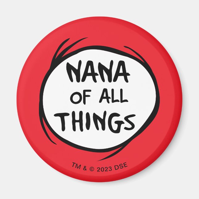 Sache eins zwei - Nana von allen Sachen Magnet (Vorne)