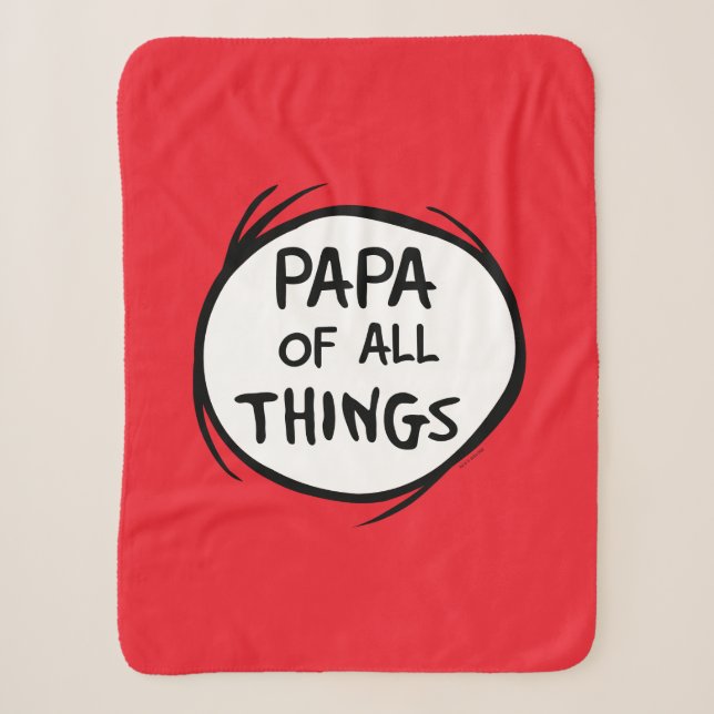 Sache eins zwei - Papa von allen Sachen Sherpadecke (Vorderseite)