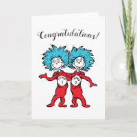 Sache eins zwei | Twins Baby gratuliert