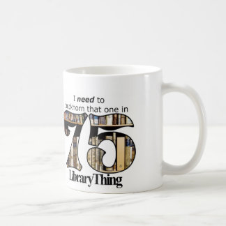 Sache-Tasse der Bibliotheks-75ers Kaffeetasse