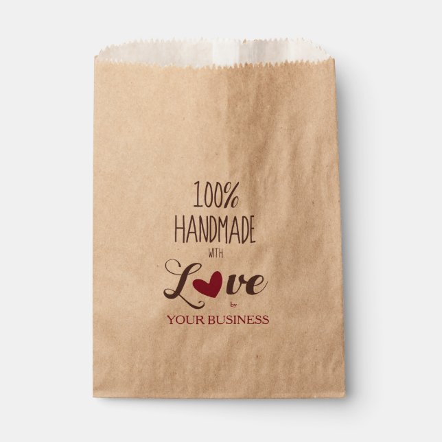 Sachets En Papier 100% Quote Craft Articles Handmade (Devant)