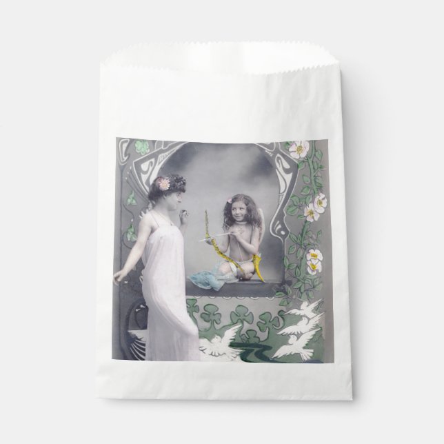 Sachets En Papier 1904 Art Nouveau Valentin (Devant)