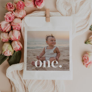 Sachets En Papier 1er anniversaire Photo - un