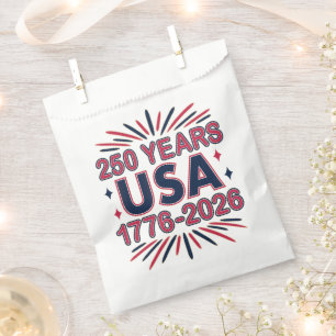 Sachets En Papier 250 ans USA Semiquinentenaire 1776-2026