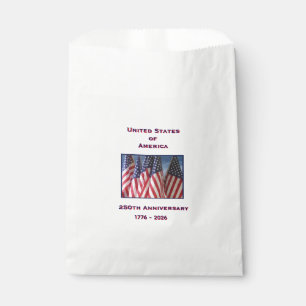 Sachets En Papier 250e anniversaire USA Patriotique