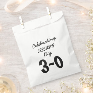 Sachets En Papier 30e anniversaire Fournitures personnalisées de fêt